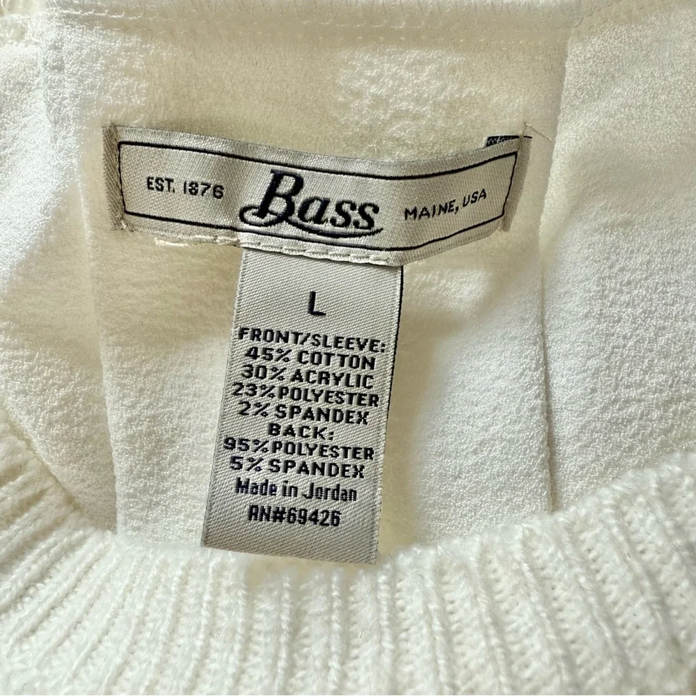 NEW Bass Inverted Pleat Back Sweater - Picture 5 of 6